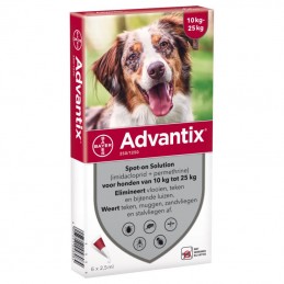 Advantix pipetas antiparasitárias para cães