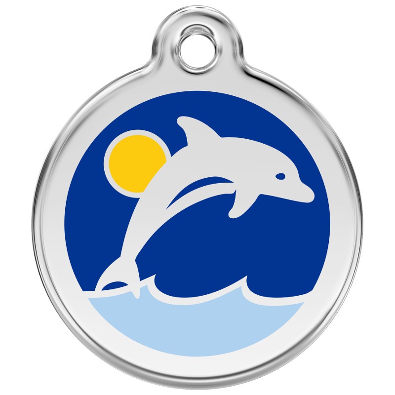 Red Dingo medalha identificadora Dolphin Dark Blue