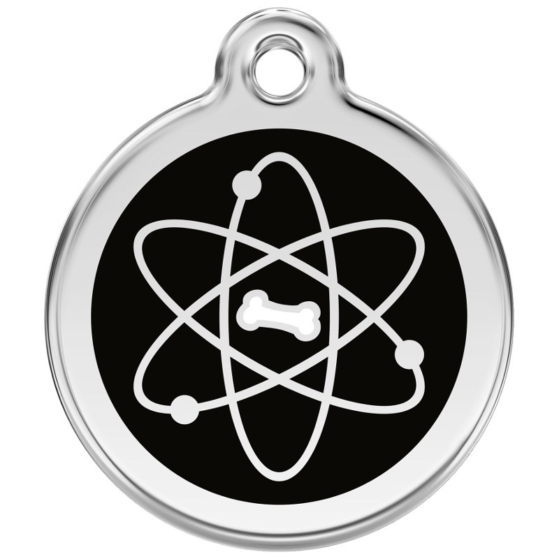 Red Dingo medalha identificadora Atom Black