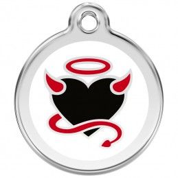 Red Dingo medalha identificadora Devil White