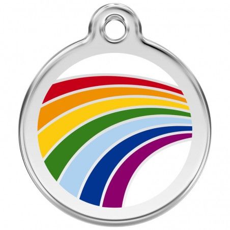Red Dingo medalha identificadora Rainbow White