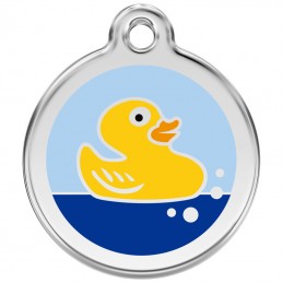 Red Dingo medalha identificadora Rubber Duck Light Blue