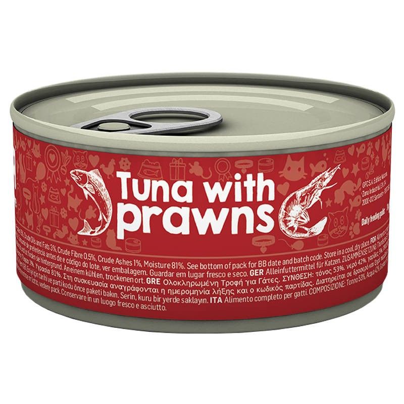 Naturea Cat Tuna & Prawns wet lata