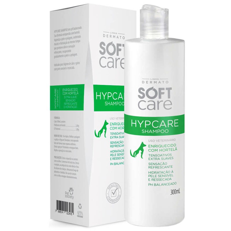 Soft Care Shampoo Hypcare para cães e gatos