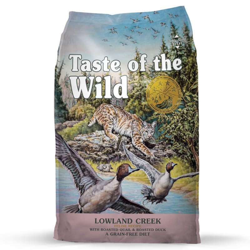 Taste of the Wild Cat Lowland Creek Codorniz & Pato Assado