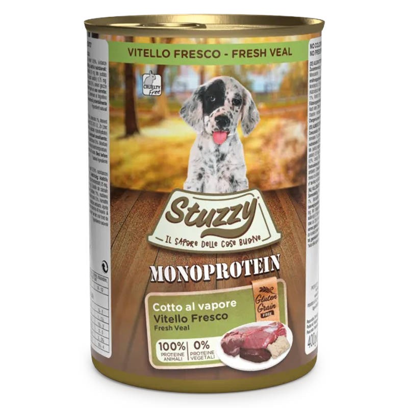 Stuzzy Monoprotein Vitela para Cachorro grain free