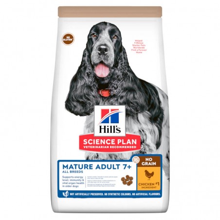 Hill's Science Plan Mature Adult 7+ All Breeds no Grain Chicken