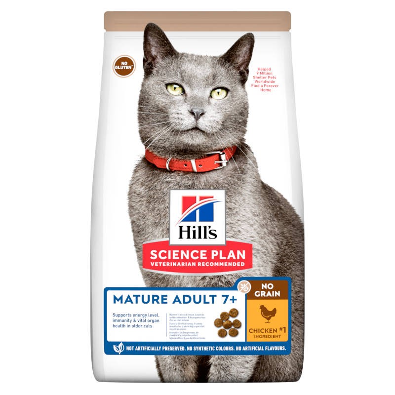 Hill's Science Plan Cat Mature Adult 7+ no Grain Chicken