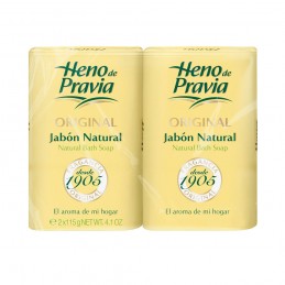 PACOTE DE SABÃO NATURAL ORIGINAL 2 x 115 gr HENO DE PRAVIA - 1