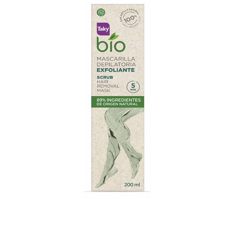 Máscara depilatória BIO NATURAL EXFOLIANTE 200 ml TAKY - 1 Máscara depilatória BIO NATURAL EXFOLIANTE 200 ml TAKY - 1