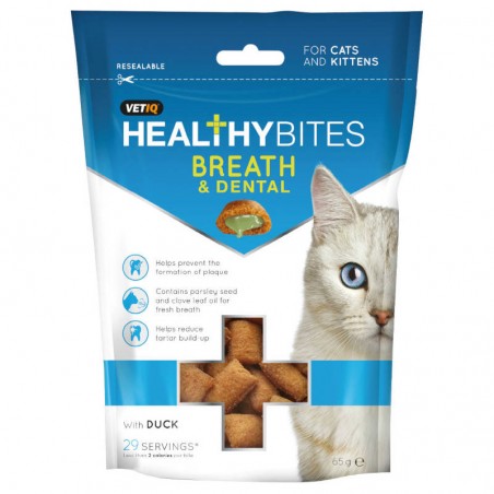 Vetiq HealthyBites Breath & Dental for cats and kittens