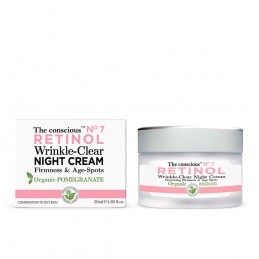 RETINOL wrinkle-clear night cream organic pomegranate 50 ml THE CONSCIOUS™ - 1