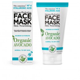 HYALURONIC ACID intense-hydration face mask organic avocado 50 ml THE CONSCIOUS™ - 1