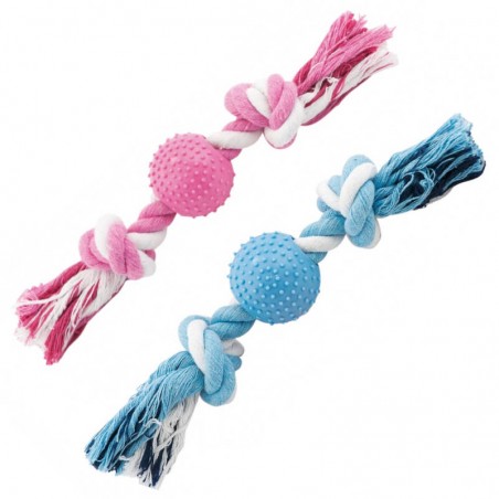 Nayeco Bicolour Cotton Rope with Spike Ball cores sortidas