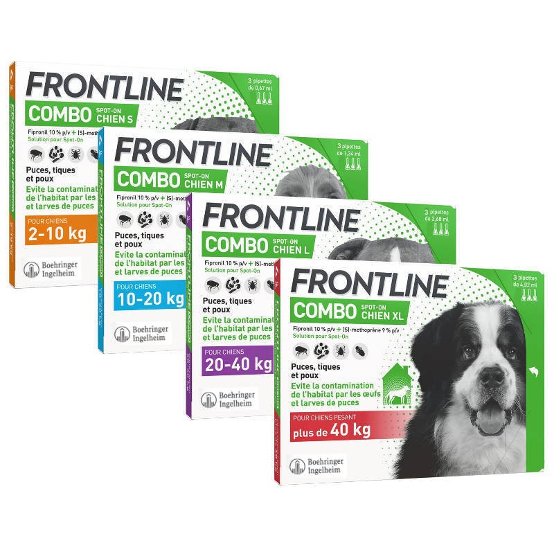 Frontline Combo pipetas antiparasitárias para cães