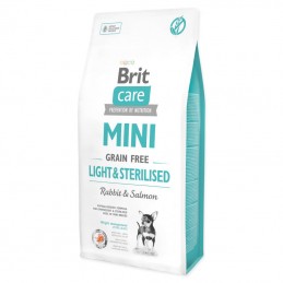 Brit Care Dog Grain Free Mini Light & Sterilised Rabbit & Salmon