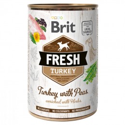 Brit Fresh Dog Turkey with Peas wet