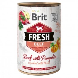 Brit Fresh Dog Beef with Pumpkin wet