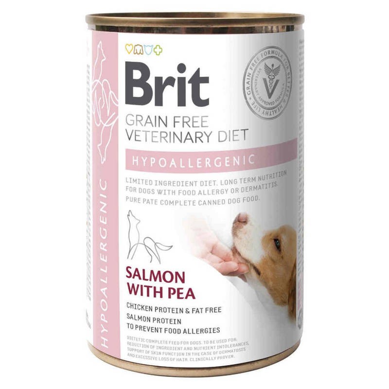 Brit Veterinary Diet Dog Hypoallergenic Grain-Free Salmon & Pea