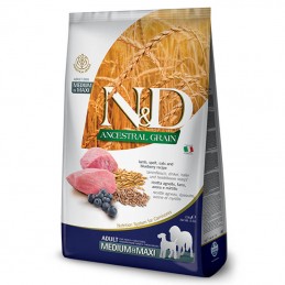 Farmina N&D Ancestral Grain Adult Medium & Maxi Lamb & Blueberry
