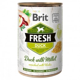 Brit Fresh Dog Duck with Millet wet