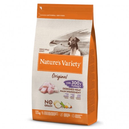 Nature’s Variety Original No Grain Dog Mini Adult Turkey
