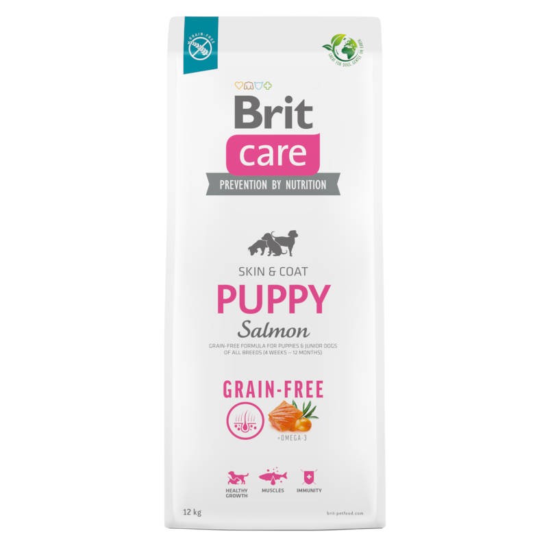 Brit Care Dog Grain Free Skin & Coat All Breeds Puppy Salmon