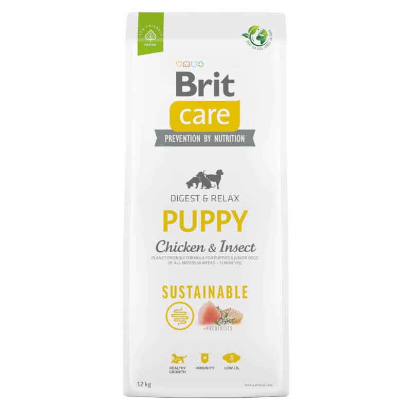 Brit Care Dog Sustainable Digest & Relax All Breeds Puppy Chicken & Insect