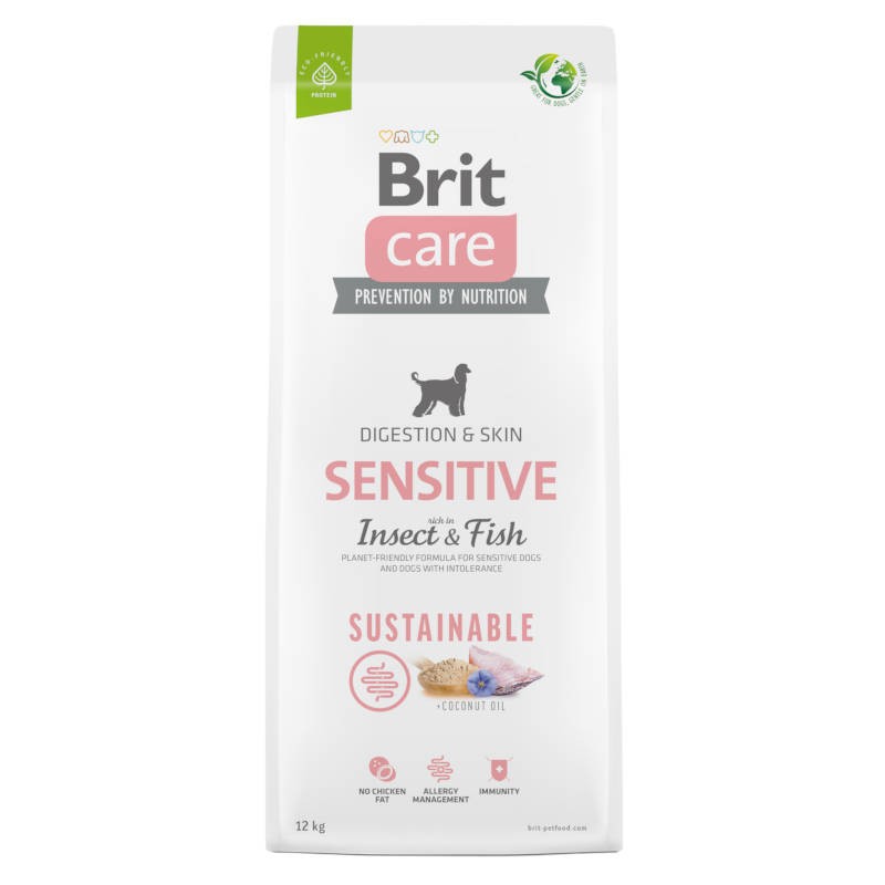 Brit Care Dog Sustainable Digestion & Skin All Breeds Sensitive Insect & Fish