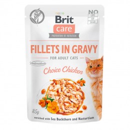 Brit Care Cat Grain Free Adult Fillets in Gravy Choice Chicken