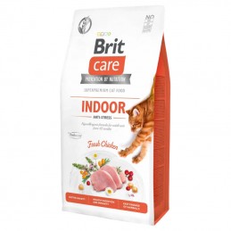 Brit Care Cat Grain Free Indoor Anti Stress Chicken & Peas