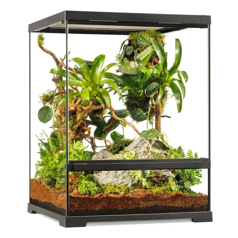 Pro Terrário de vidro Exo Terra Pequeno Tall 45x45x60cm