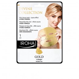 GOLD tissue hydra-firming face mask 1 use IROHA - 1
